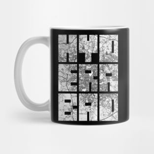 Hyderabad, India City Map Typography - Light Mug